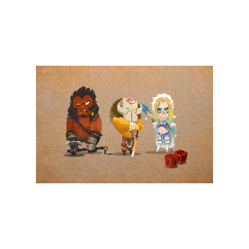 Genuine Three Heroes Loading Screen