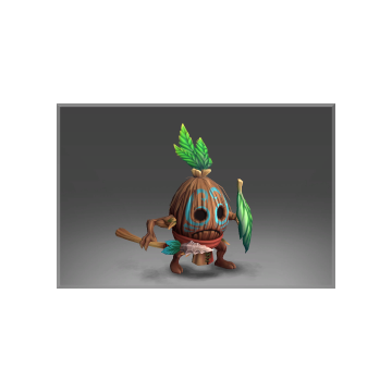 Inscribed Lakad Coconut of the Emerald Insurgence